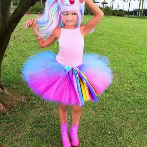 Anime unicorn princess ballerina