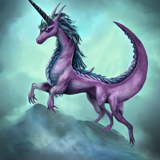 a dragon unicorn hybrid