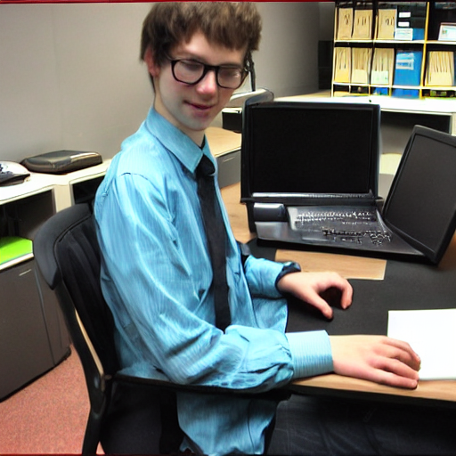 Amos the computer programmer in the I. T. department.