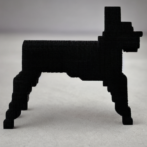 Black Lego dog.