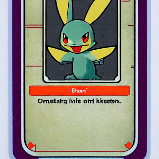 A Pokemon card.